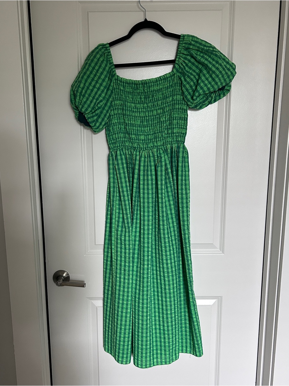 Never Fully Dressed Bright Green Smocked Top